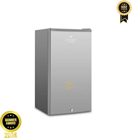 Evacool EVA M 90 12/24 Volt Silver (Gümüş) Renk Kompresörlü Buzdolabı