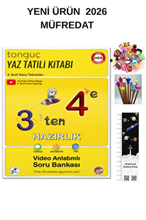 Tonguç 3’ten 4’e Hazırlık Kitabı (KALEM B. + UZAY A.)YENİ ÜRÜN 2026 MÜFREDAT