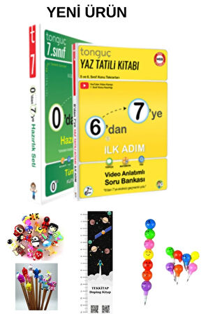 Tonguç 0'dan 7'ye Konu Anlatımı SB Seti+6'dan 7'ye Yaz Tatili Kitabı 2 KİTAP (UZAY A.+KALEM B.)2026