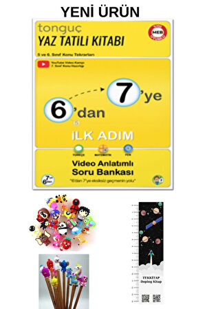 Tonguç 6'dan 7'ye Yaz Tatili Kitabı İlk Adım 2026 MÜFREDAT (UZAY A.+ KALEM B. HEDİYELİ)YENİÜRÜN
