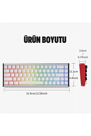 Alux 68 Max He- Kablolu Manyetik Switch Klavye- 800 Hz Alüminyum Gövde Argb