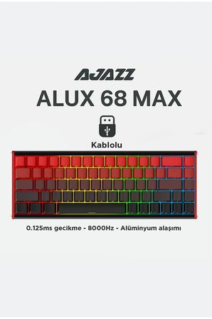 Alux 68 Max He- Kablolu Manyetik Switch Klavye- 800 Hz Alüminyum Gövde Argb
