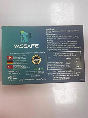 VASSAFE 60 CAPSULES