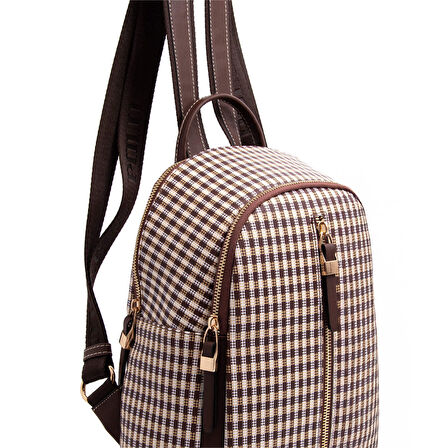 Silver Polo  Kadın  901-45691 SILVER POLO SIRT ÇANTASI M191 KAHVE SARI-MAT KAHVE