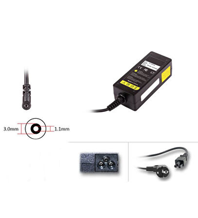 Samsung 19V 2.1A 3.0x1.1 mm Laptop Notebook Adaptör Laptop Şarj
