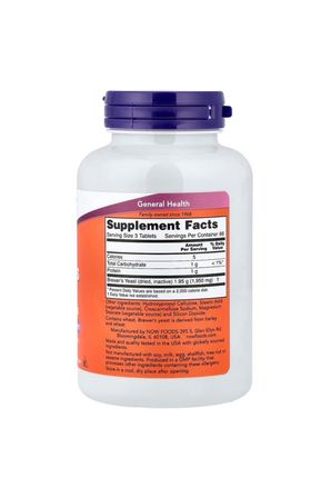 Now Foods Brewer's Yeast 650 mg 200 Tablets