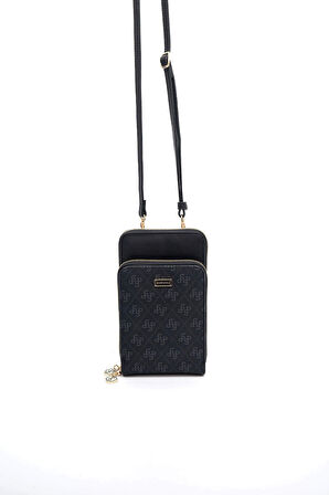 Silver Polo  Kadın Portföy Çantası 1011-45696 SILVER POLO Kadın PORTFÖY M178 SİYAH-MAT SİYAH