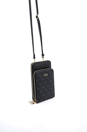 Silver Polo  Kadın Portföy Çantası 1011-45696 SILVER POLO Kadın PORTFÖY M178 SİYAH-MAT SİYAH