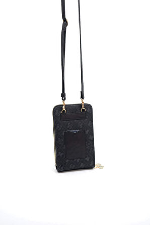 Silver Polo  Kadın Portföy Çantası 1011-45696 SILVER POLO Kadın PORTFÖY M178 SİYAH-MAT SİYAH