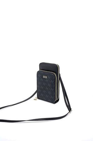 Silver Polo  Kadın Portföy Çantası 1011-45696 SILVER POLO Kadın PORTFÖY M178 SİYAH-MAT SİYAH