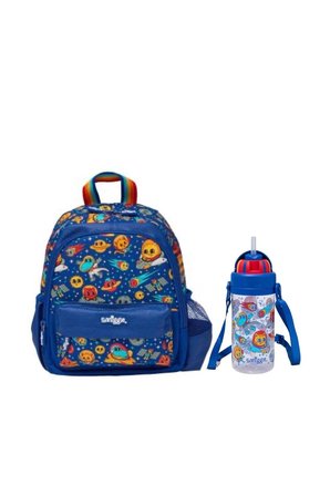 SMIIGGLE Adventurous Teeny Tiny Uzay Temalı Kreş Boy Çanta Askılıklı Plastik Suluk 400Ml