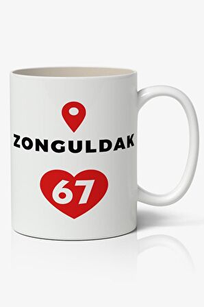 Zonguldak Baskılı Kupa Bardak Baskılı Kahve Kupa Bardak