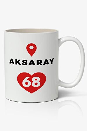 Aksaray Baskılı Kupa Bardak Baskılı Kahve Kupa Bardak