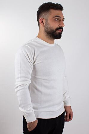 TWİSTER 3621 EKRU BİSİKLET YAKA ERKEK KAZAK