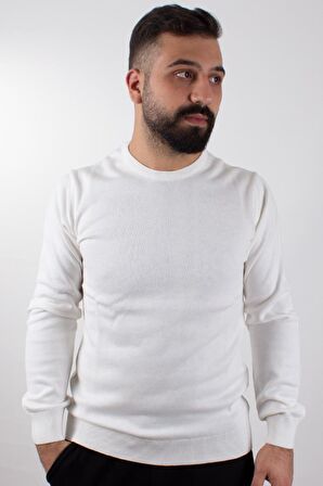 TWİSTER 3621 EKRU BİSİKLET YAKA ERKEK KAZAK