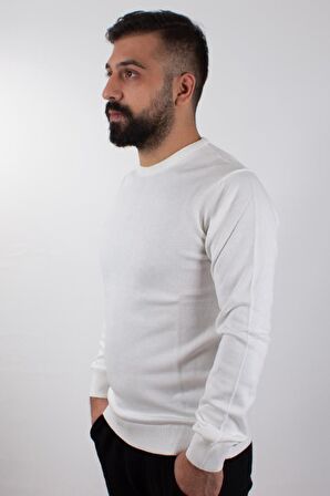 TWİSTER 3621 EKRU BİSİKLET YAKA ERKEK KAZAK