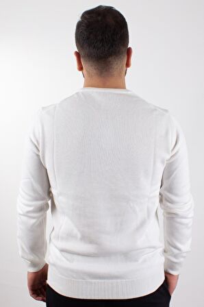 TWİSTER 3621 EKRU BİSİKLET YAKA ERKEK KAZAK