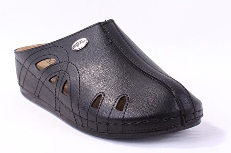 Dagoster DZA37-1801 Siyah Günlük Ortopedik Burun Kapalı Kadın Terlik