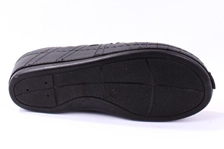 Dagoster DZA37-1801 Siyah Günlük Ortopedik Burun Kapalı Kadın Terlik