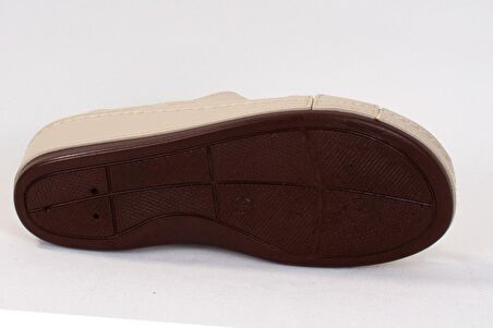 Dagoster DZA37-1810 Bej Günlük Ortopedik  Kadın sandalet