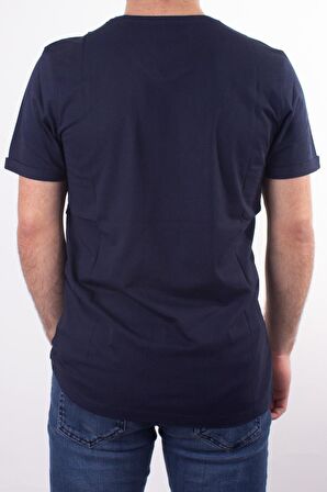 TWİSTER JEANS 1827 LACİVERT V  YAKA ERKEK T-SHİRT