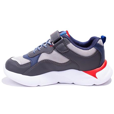 Pepino 1424 Lacivert Gri Ortopedik Günlük Erkek Çocuk Spor Ayakkabı