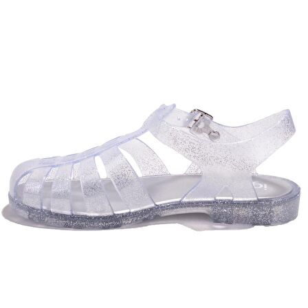 Igor S10262 Bıarrıtz Glitter Beyaz Ortopedik Günlük Kadın Sandalet