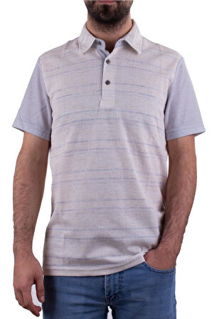 Twister Jeans 2281 Gri Polo Yaka Erkek T-Shirt