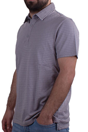 Twister Jeans 2214 Gri Polo Yaka Erkek T-Shirt