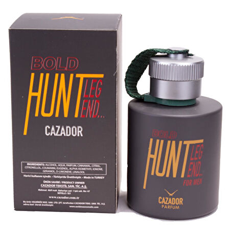 Cazador CAZ 9572 Hunter Bold 100 Cl EDT Erkek Parfüm Antrasit