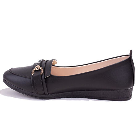 Dagoster DZA07-147230 Siyah Ortopedik Günlük Babet Kadın Ayakkabı