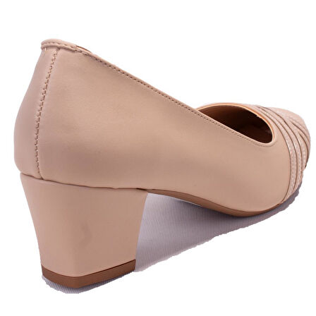 Dagoster DZA07-7268641 Ten Klasik Topuklu Kadın Ayakkabı