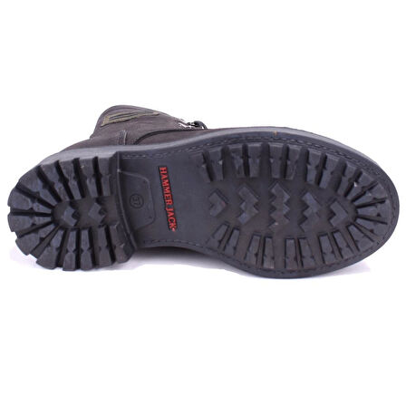 Hammer Jack 10218354 Siyah Ortopedik Günlük Düz Topuk Kadın Deri Bot