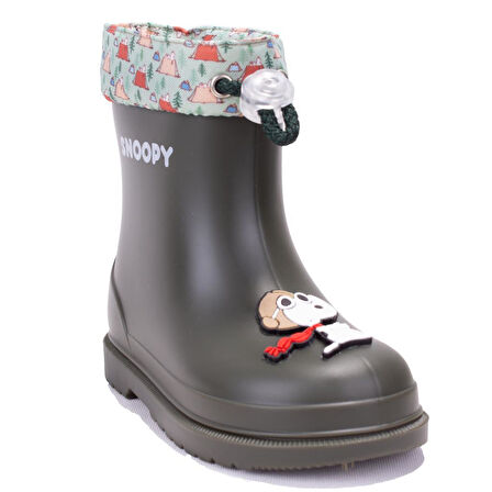 İgor W10277 Bimbi Snoopy Haki Ortopedik Erkek Çocuk Yağmur Çizme