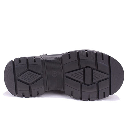 Dagoster DZA07-627586 Siyah Ortopedik Günlük DüzTopuk Kadın Bot