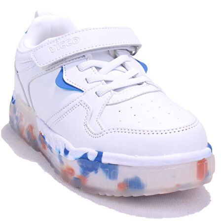 Vicco Monaco 346F24K304 Beyaz Mavi Ortopedik Günlük Erkek Çocuk Spor Ayakkabı