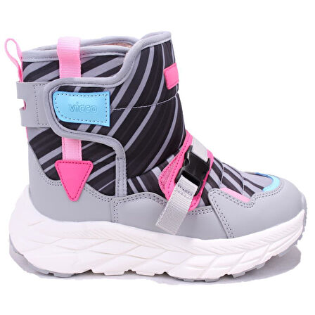 Vicco Karoo 943F24K468 Gri Ortopedik Günlük  Kız Çocuk Spor Bot
