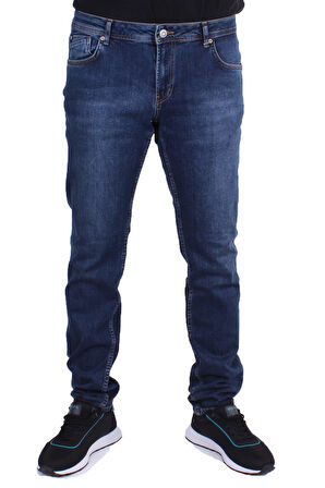 Twister Panama 758-02 Mavi Düşük Bel Dar Paça Erkek Jeans Pantolon
