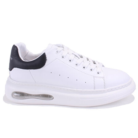 Hammer Jack 10225014 Marsa Beyaz Siyah Ortopedik Günlük Erkek Deri Ayakkabı