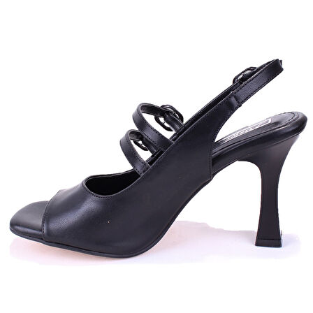 Dagoster DZA07-928405 Siyah Klasik Topuklu Kadın Ayakkabı