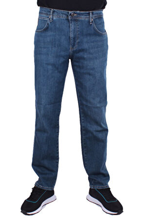 Twister Vegas 132-310 Mavi Yüksek Bel Rahat Paça Erkek Jeans Pantolon