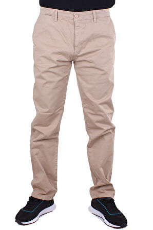 Twister Togo 728 Bej Yüksek Bel Rahat Paça Erkek Kanvas Pantolon