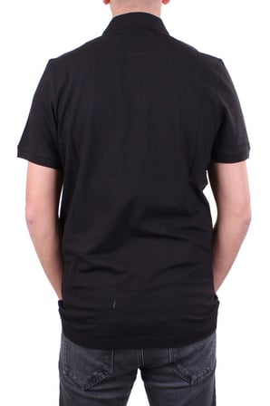 Dagoster DMG23-231319 Siyah Günlük Yarım Patlı Pike Polo Yaka Erkek Tişört