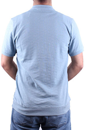 Dagoster DMG23-211240 Mavi Günlük Hakim Yaka Erkek Tişört