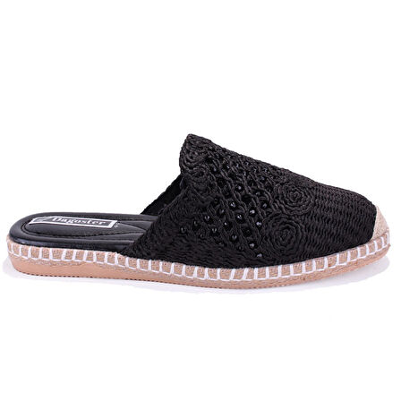 Dagoster DZA07-1155121 Siyah Triko Spor Kadın Terlik