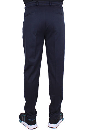 Dagoster DMG23-611275 Lacivert Normal Bel Double Paça Flota Cepli Erkek  Pantolon