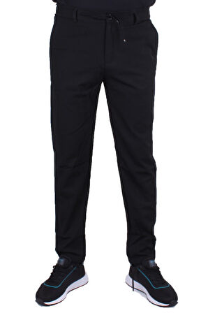 Dagoster DMG23-619712 Siyah Normal Bel Düz Paça Jogger Erkek  Pantolon