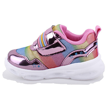 Vicco Kita 346B23Y181 Pembe Işıklı Ortopedik Günlük Kız Çocuk Spor Ayakkabı