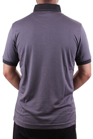 Twister 2305 Antrasit Günlük Kısa Kol Normal Kesim Pamuklu Polo Yaka Erkek Tişört