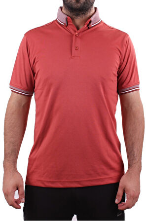 Twister 2305 Tarçın Günlük Kısa Kol Normal Kesim Pamuklu Polo Yaka Erkek Tişört